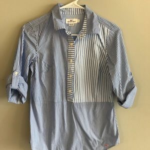 Vineyard vines striped quarter button down